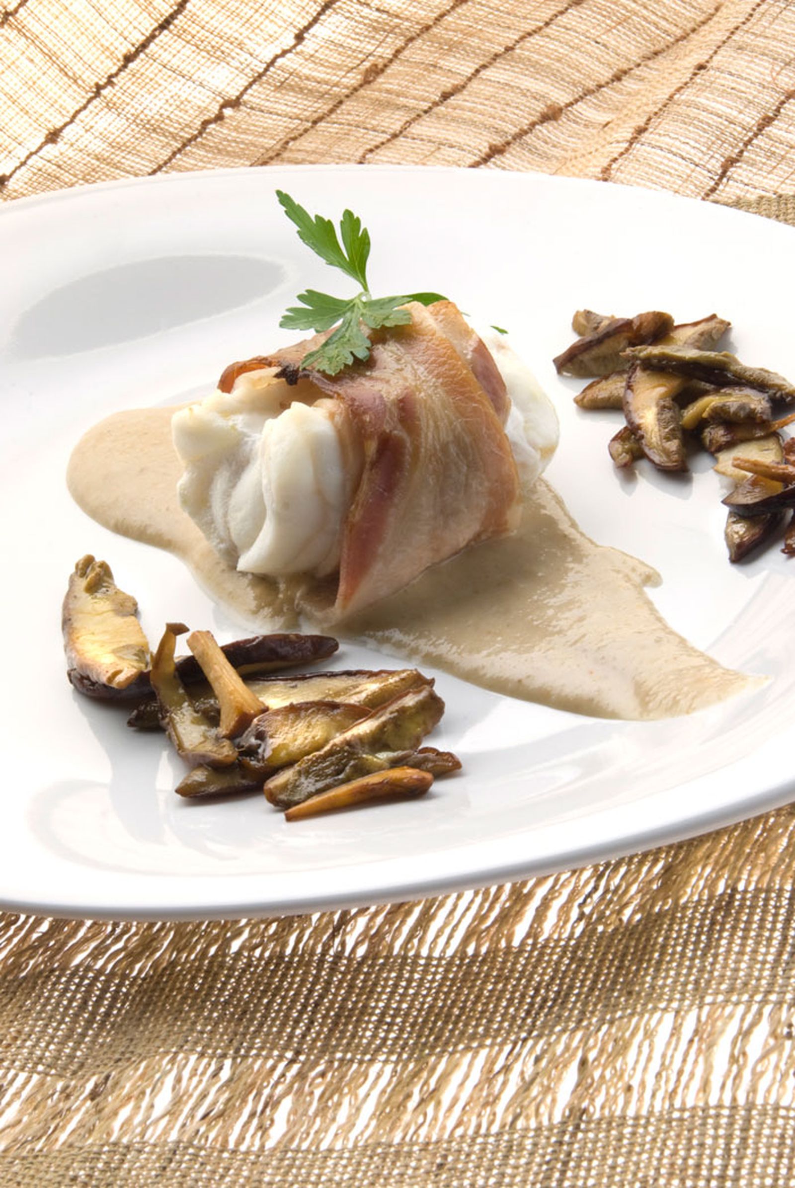 Lomo de rape con setas