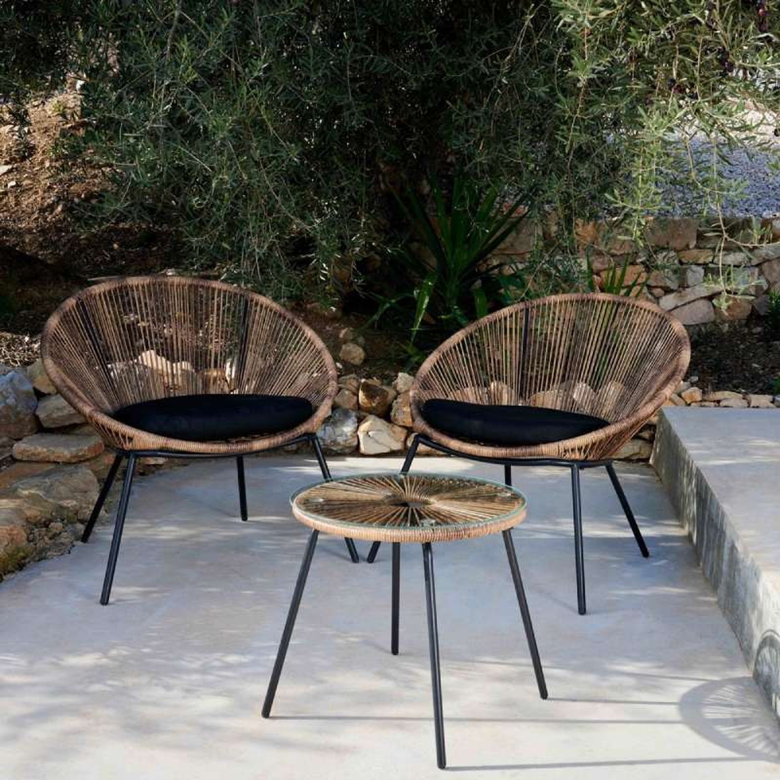 Conjunto de muebles de exterior Papayo & Acapulco.