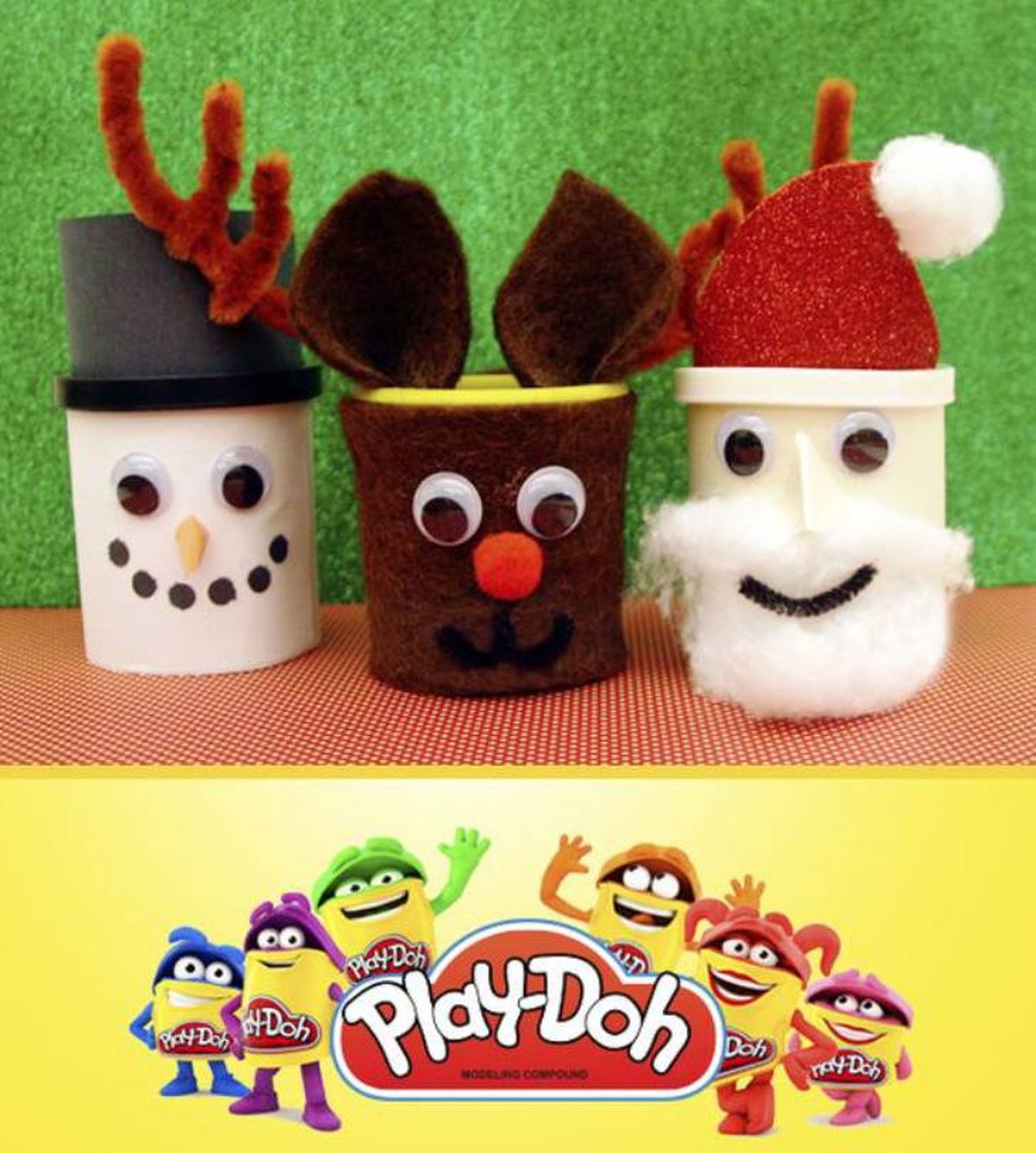 personajes navidad tapas play doh pinterest Play Doh