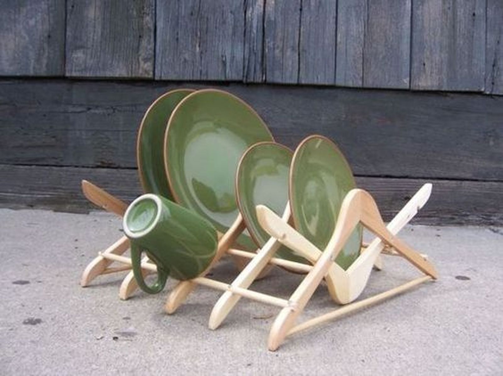 dejar platos perchas pinterest