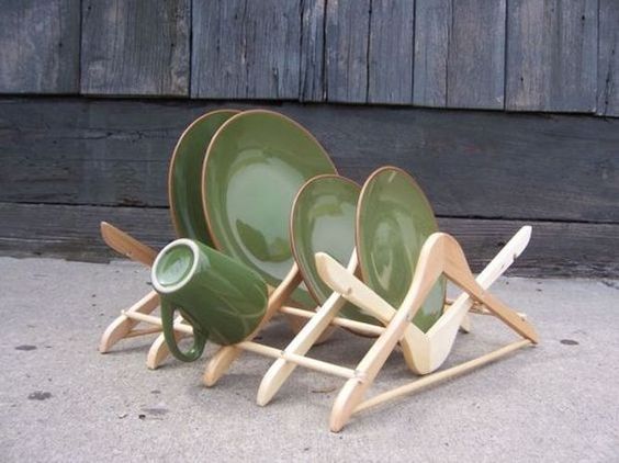 dejar platos perchas pinterest