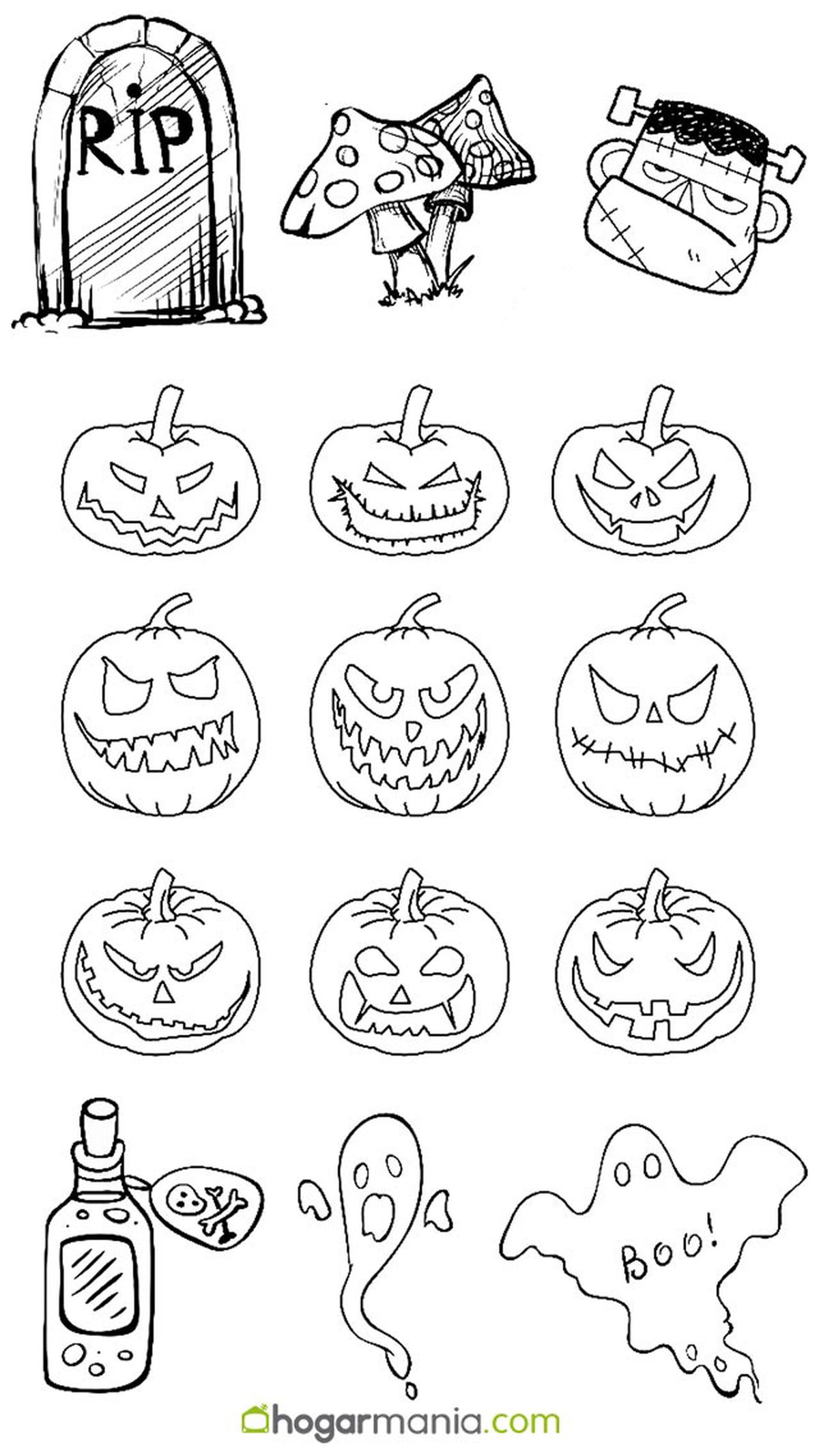 manualidades halloween decorar plantas interior dibujos