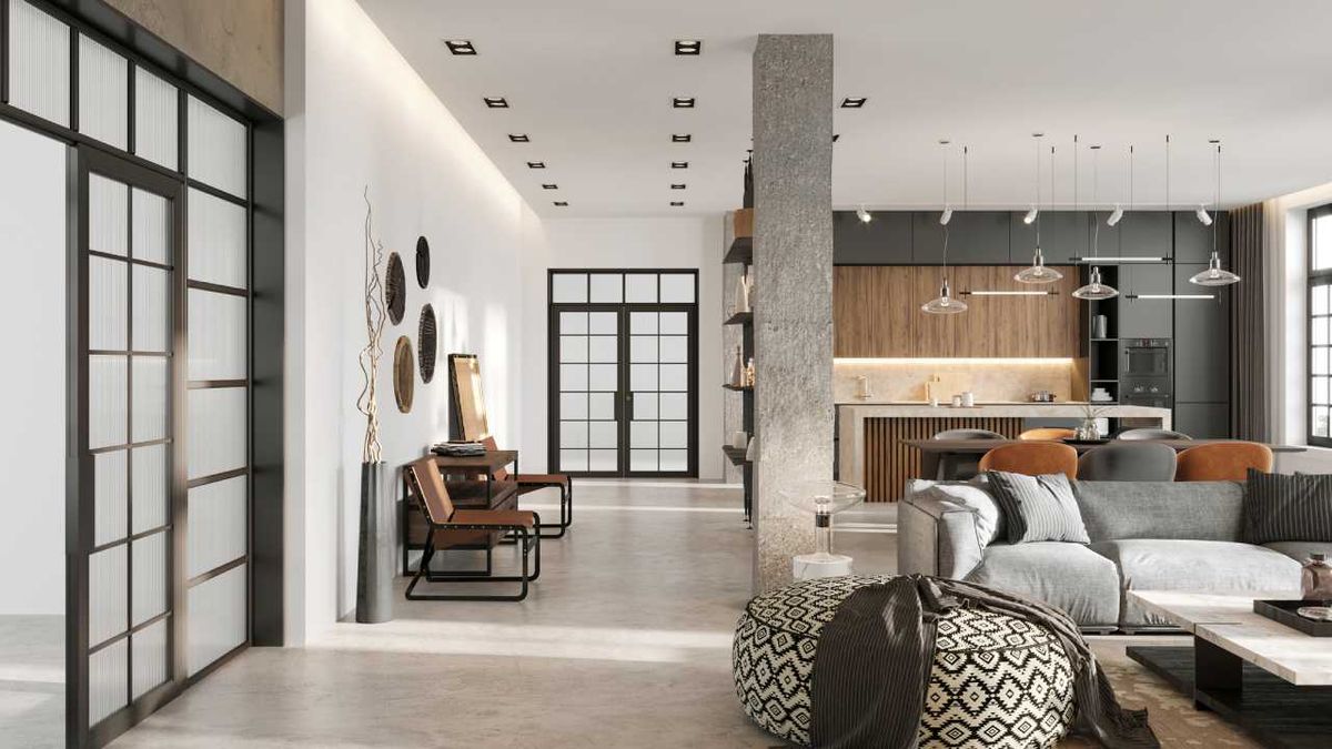 Loft pequeño de una planta.