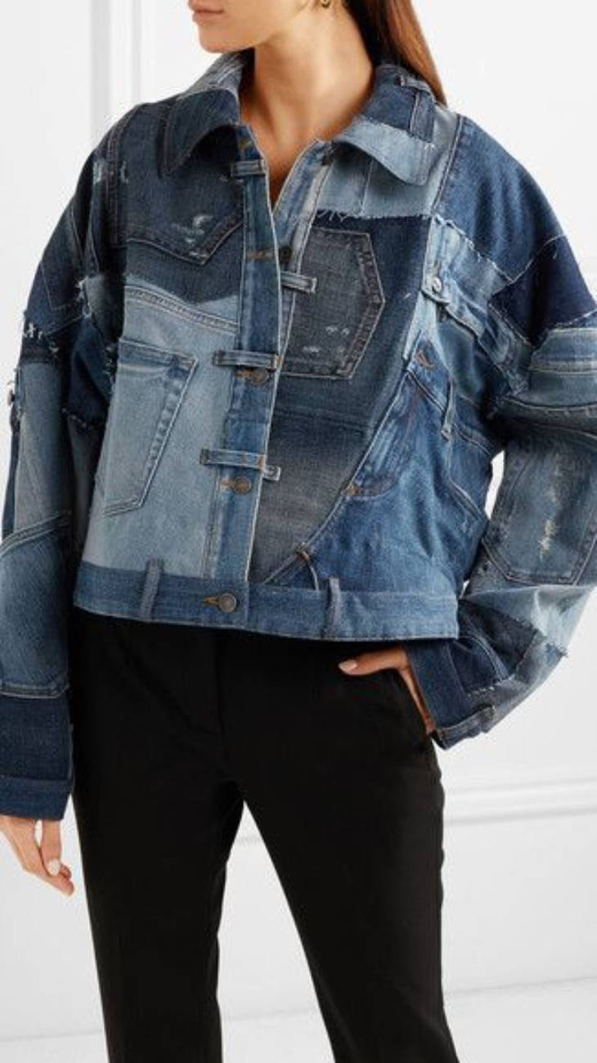 hacer chaqueta reutilizando jeans outfit