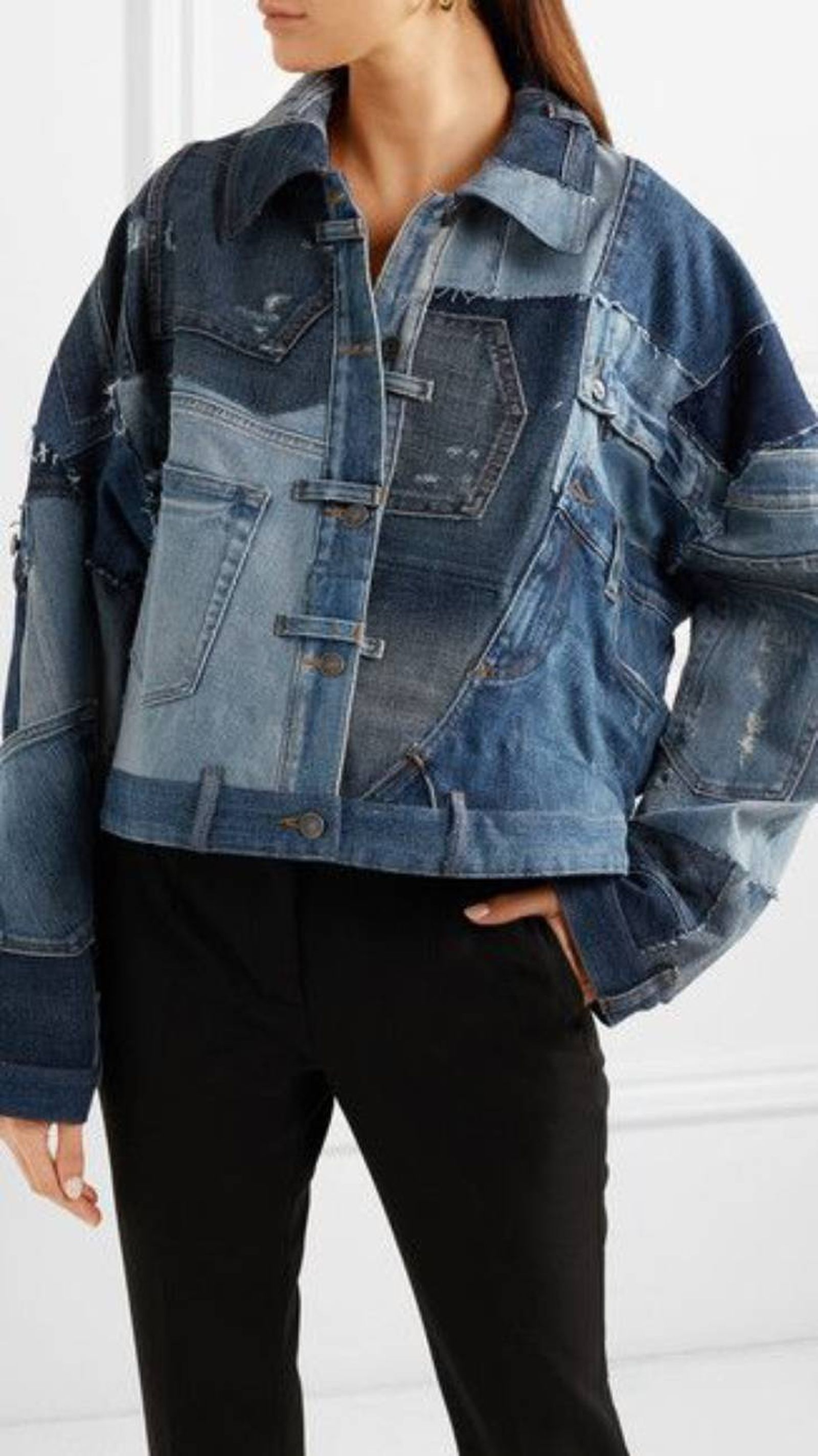 hacer chaqueta reutilizando jeans outfit