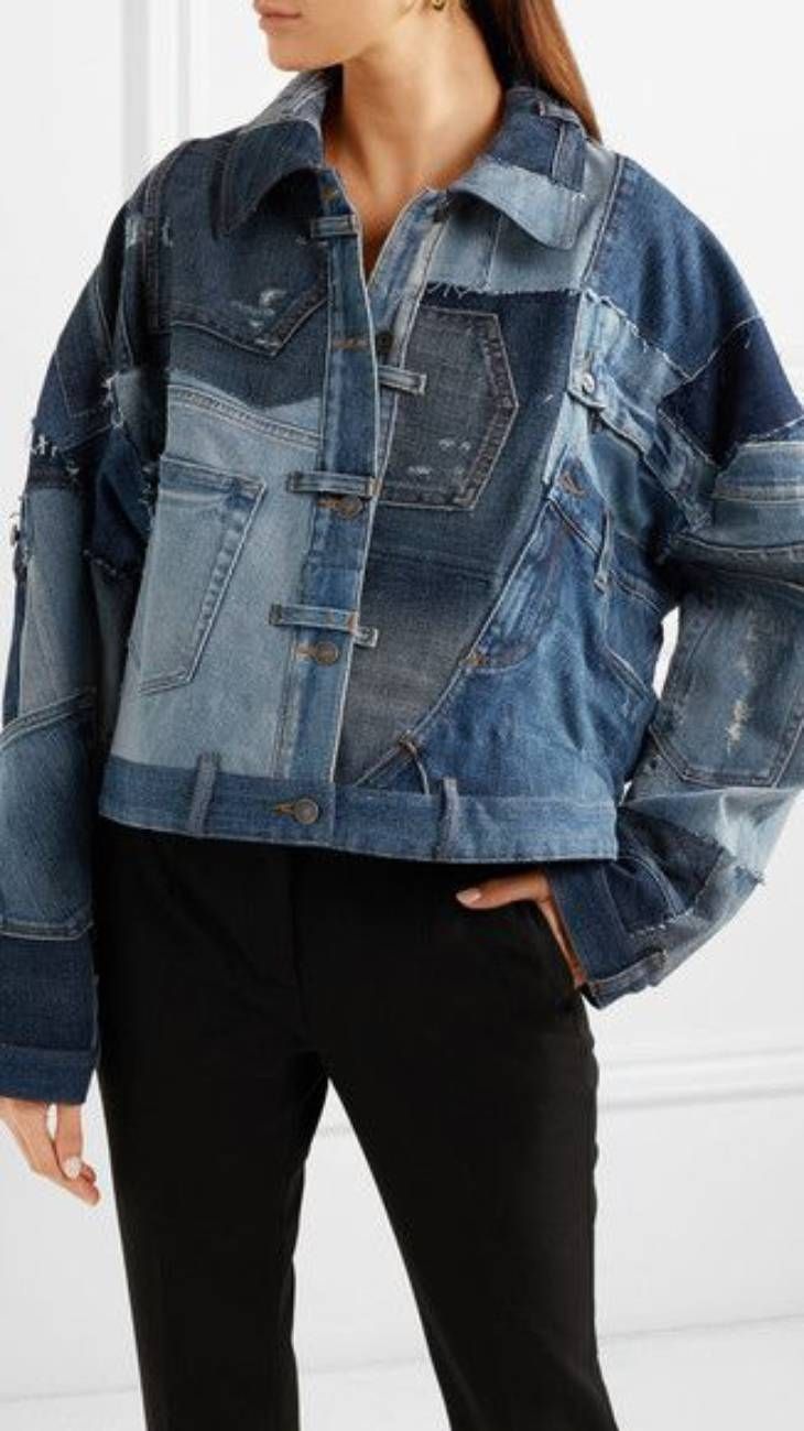 hacer chaqueta reutilizando jeans outfit