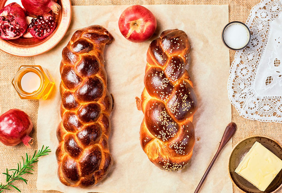 receta pan trenzado pascua challah horno