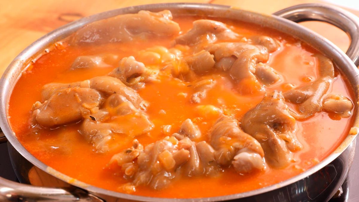 Manitas de cerdo en salsa   Paso 6