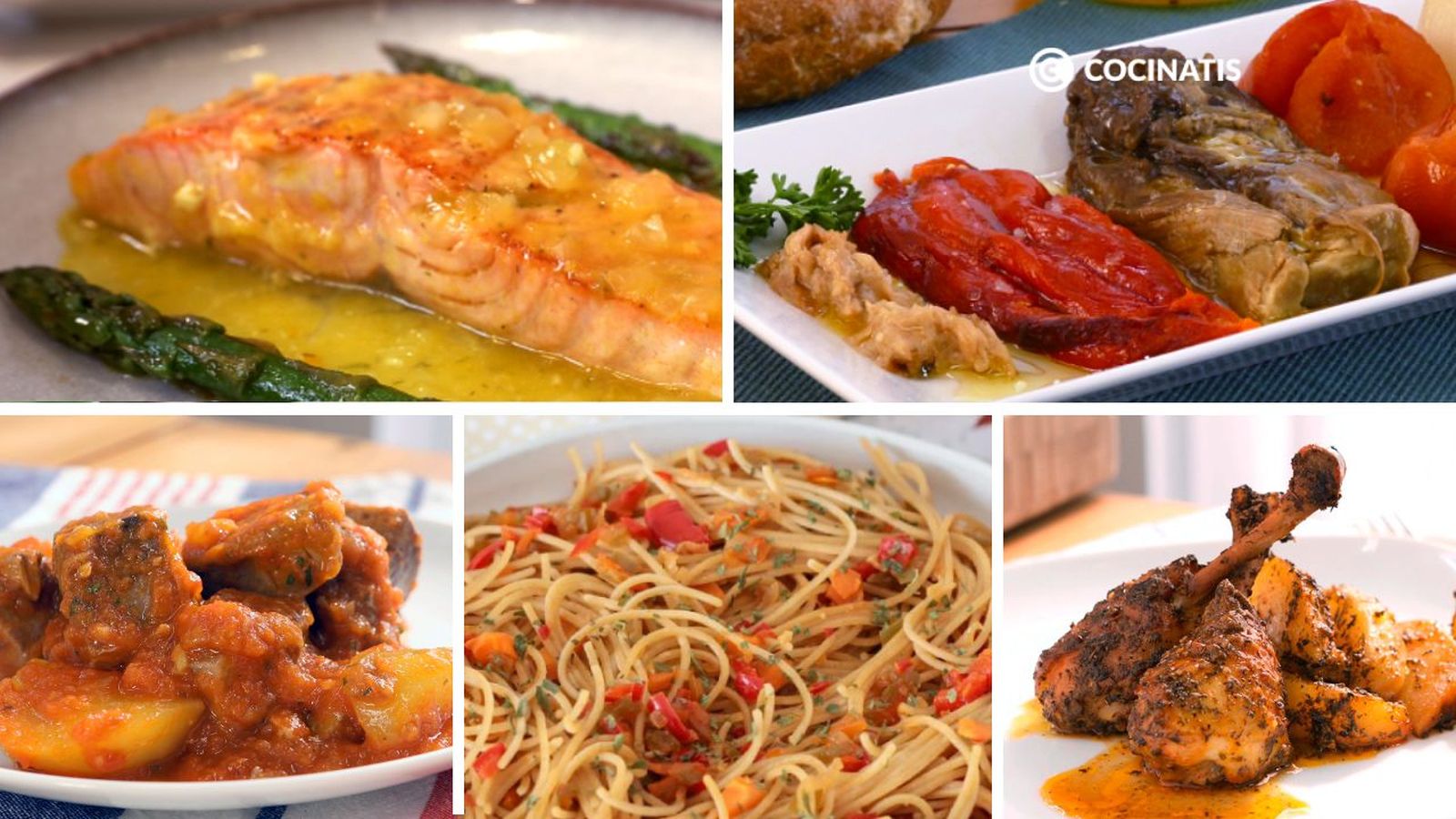 Recetas para menú semanal