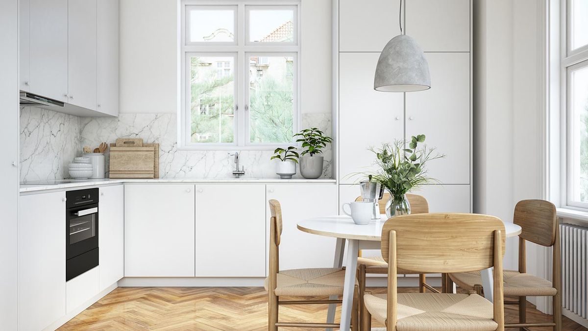 como decorar cocina blanca