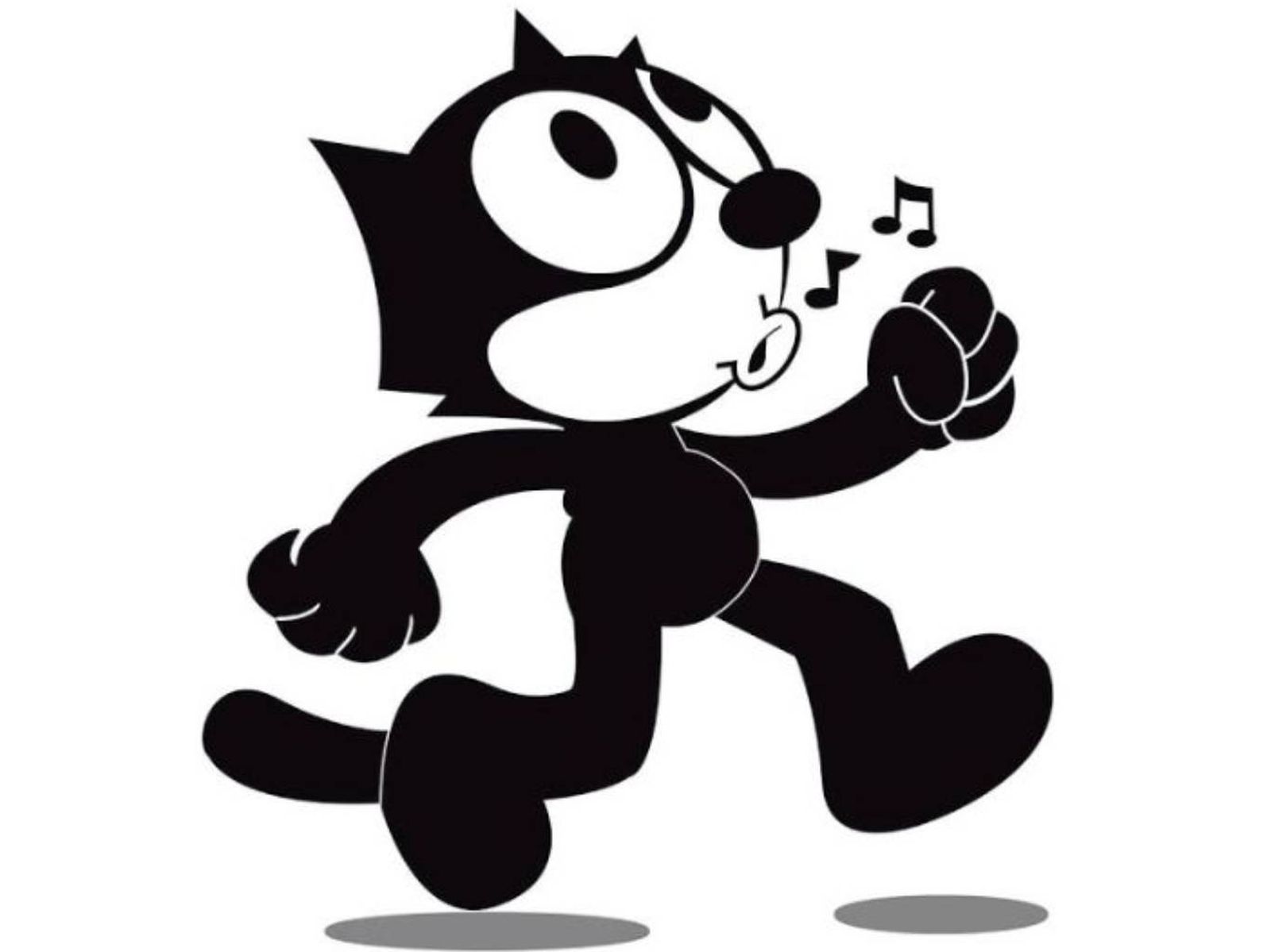 El Gato Félix, pionero de los dibujos animados y uno de los tuxedos más célebres.