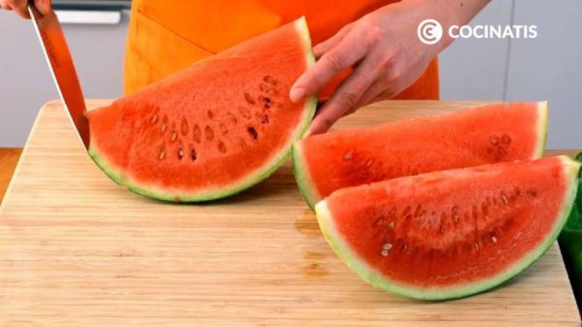 Receta de gazpacho de sandía y tomate   paso 1