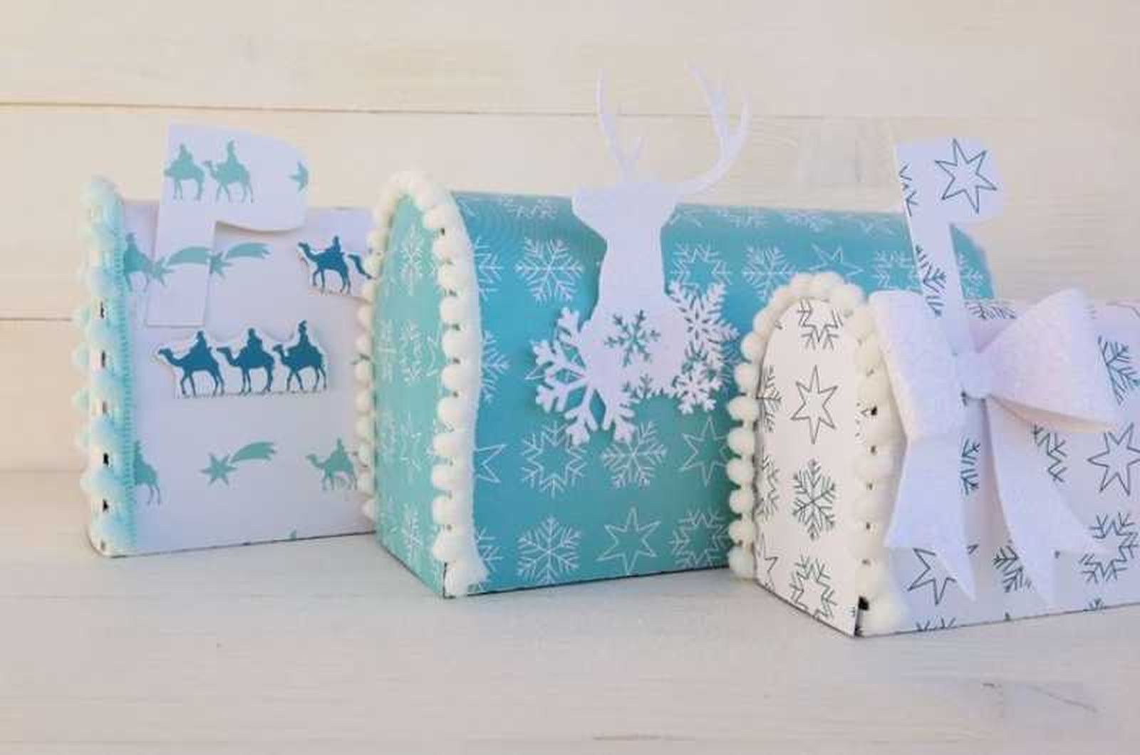Buzones navideños de los Reyes Magos.