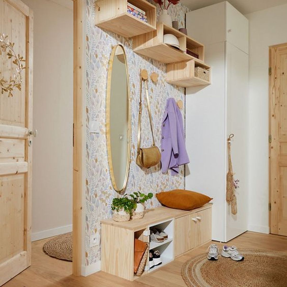 recibidor papel pintado acento leroy merlin