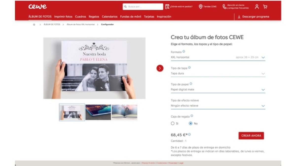 cewe marca fotos regalos unicos especiales