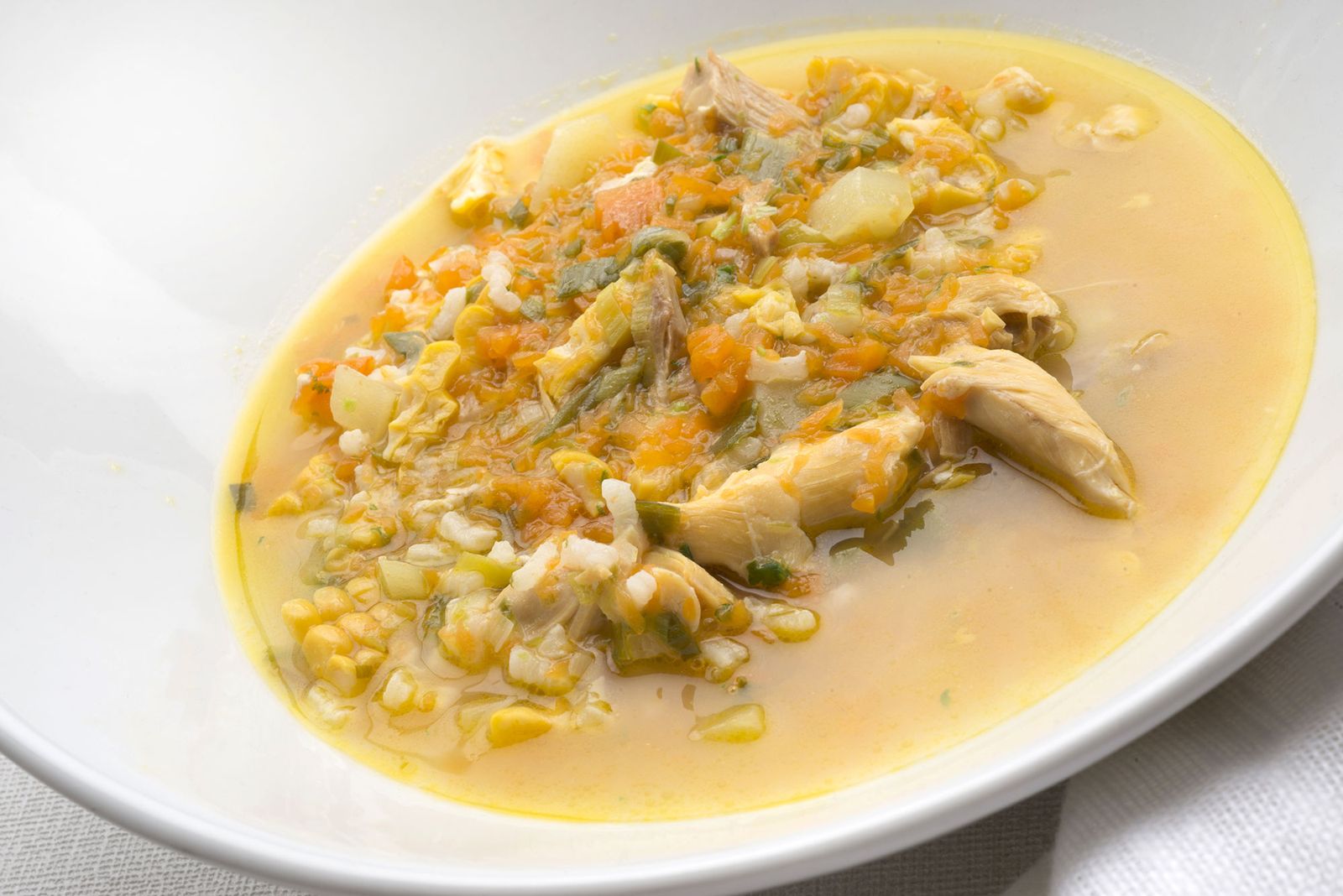 6094 1 Sopa de arroz con pollo xl