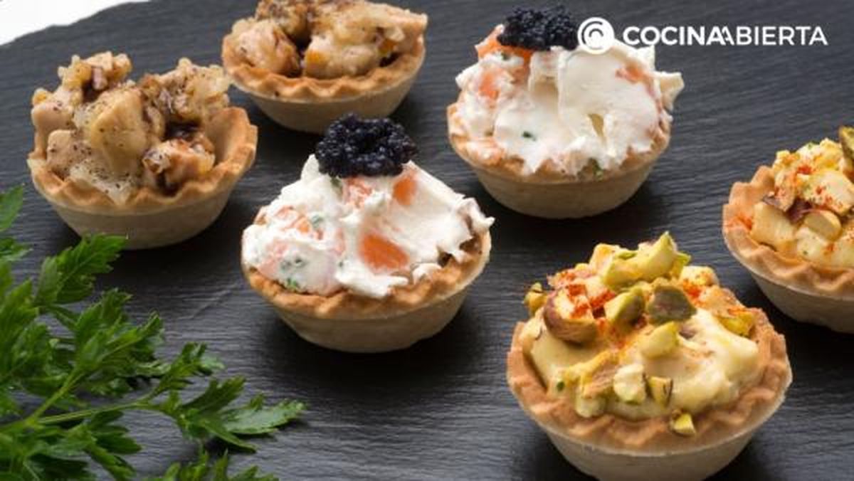 Canapés fríos de navidad