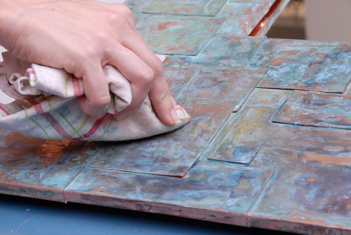 Espejo de cobre paso 8