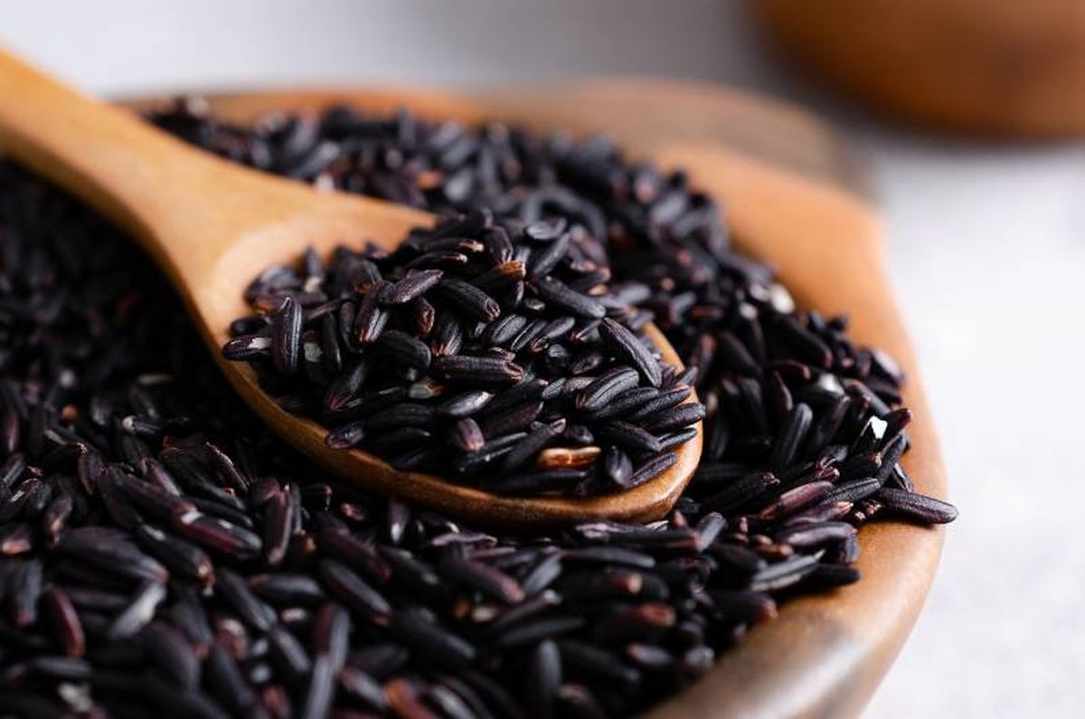 El arroz venere es una variedad exótica de arroz negro integral