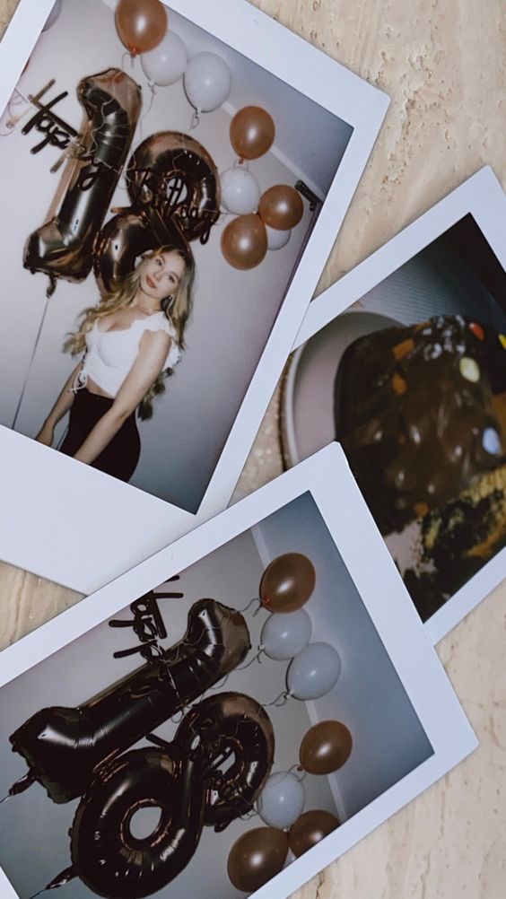 fotos polaroid cumpleaños mujer Pinterest elena pfabe