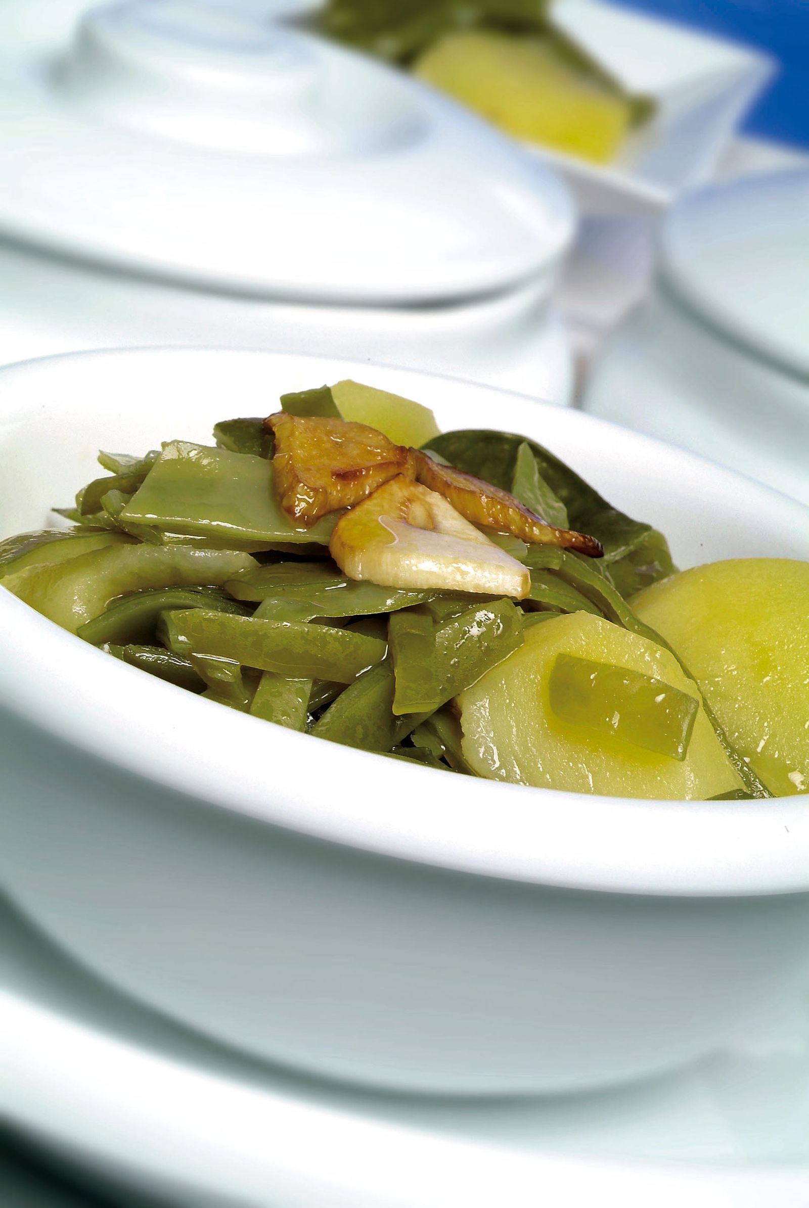 receta vainas patatas