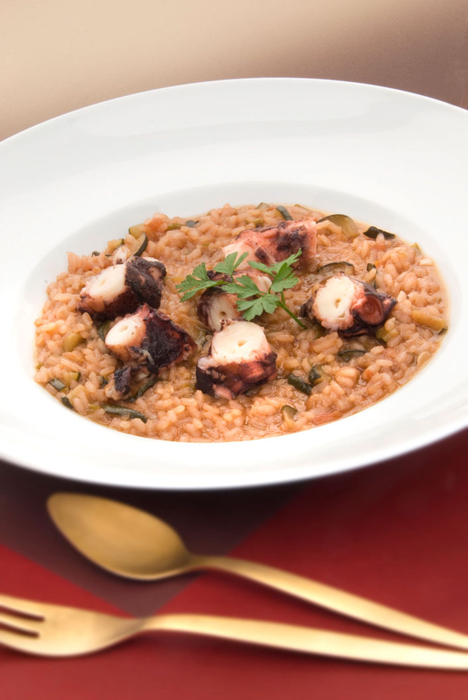 Arroz caldoso con pulpo