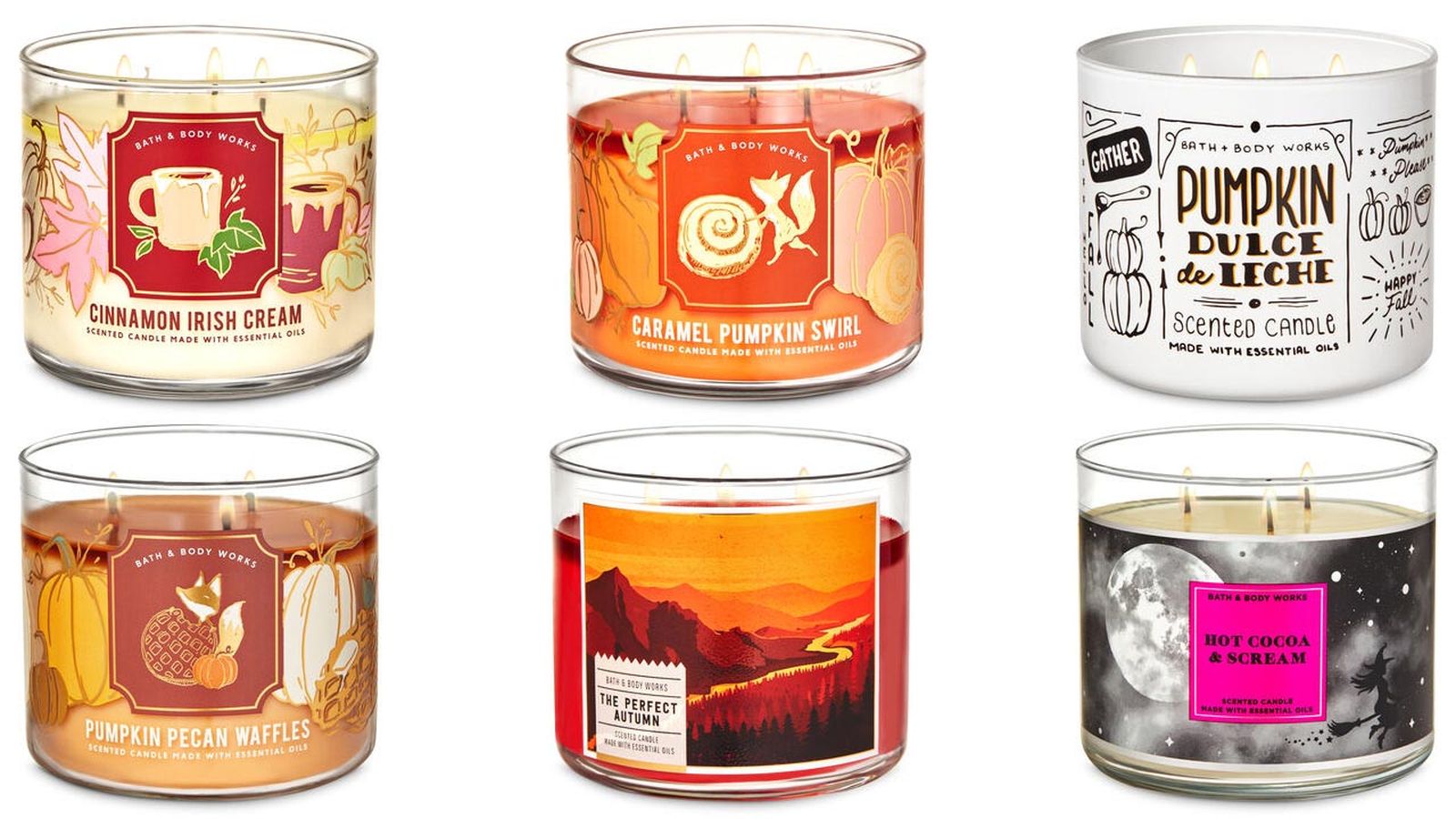 velas bath and body works otono