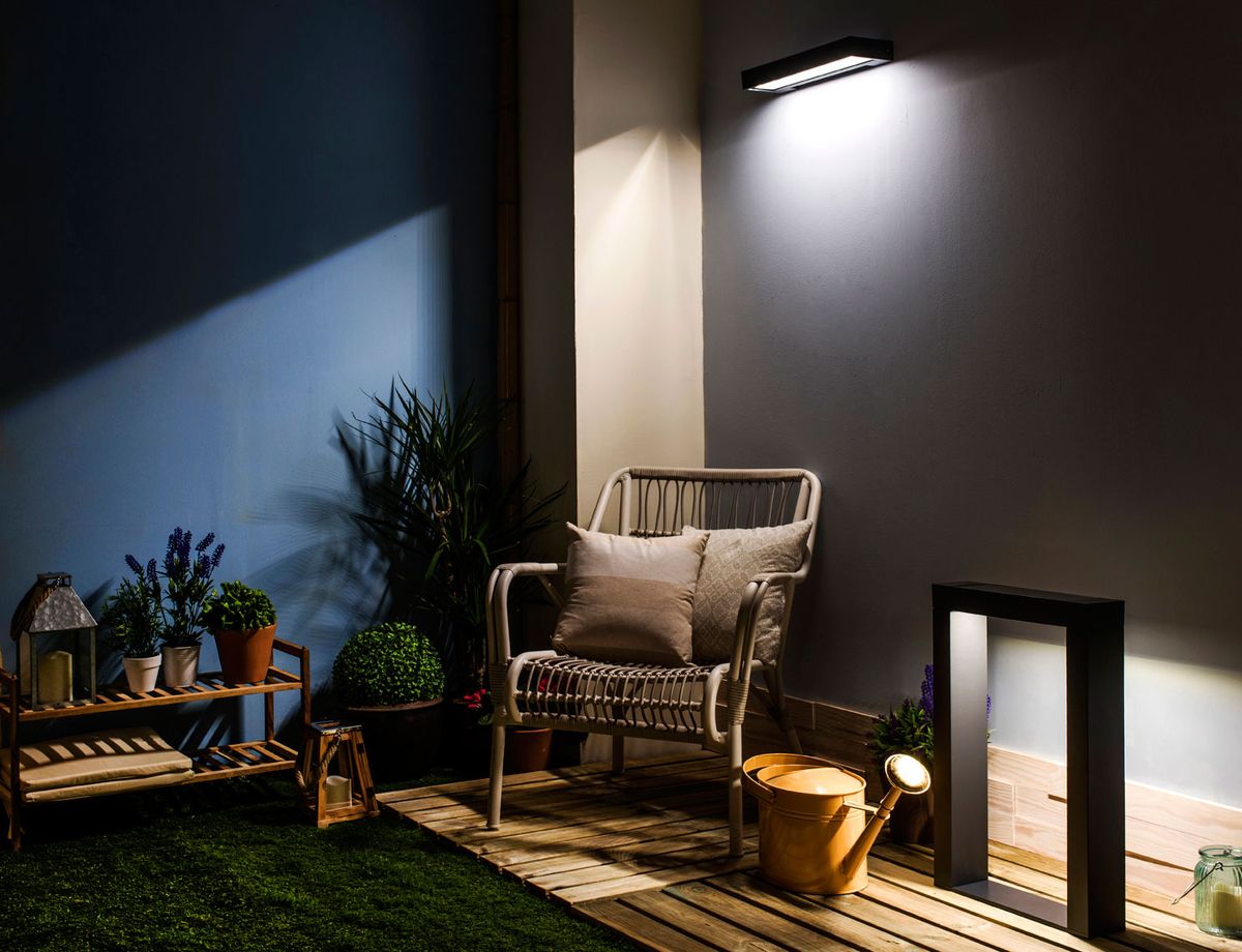 lamparas solares apliques columnas luz potente 1