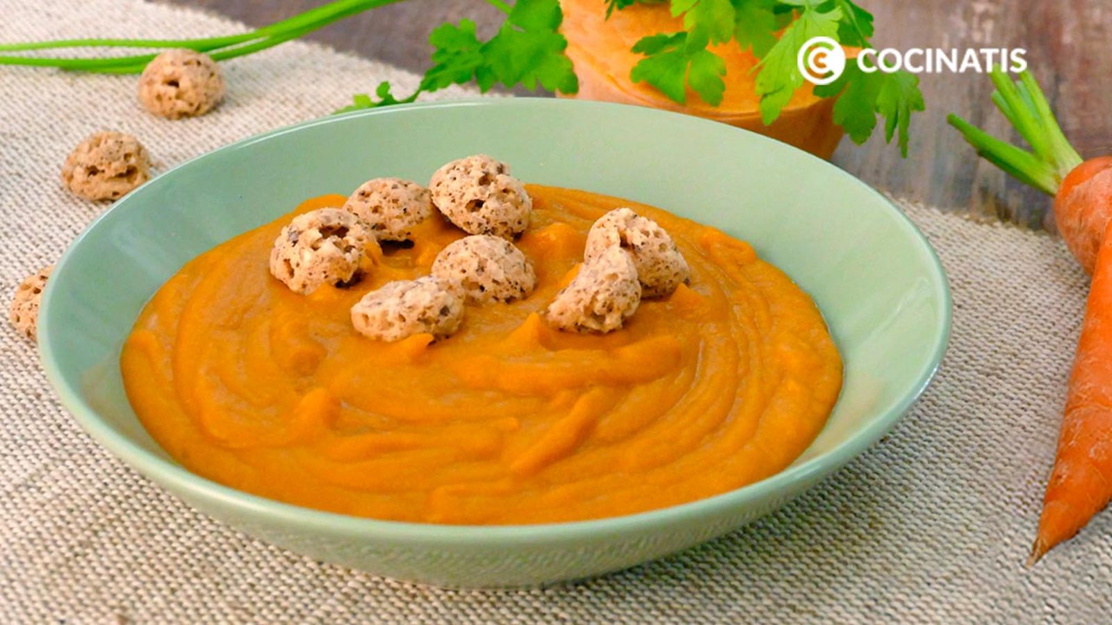 Receta de crema de calabaza y zanahoria con patata