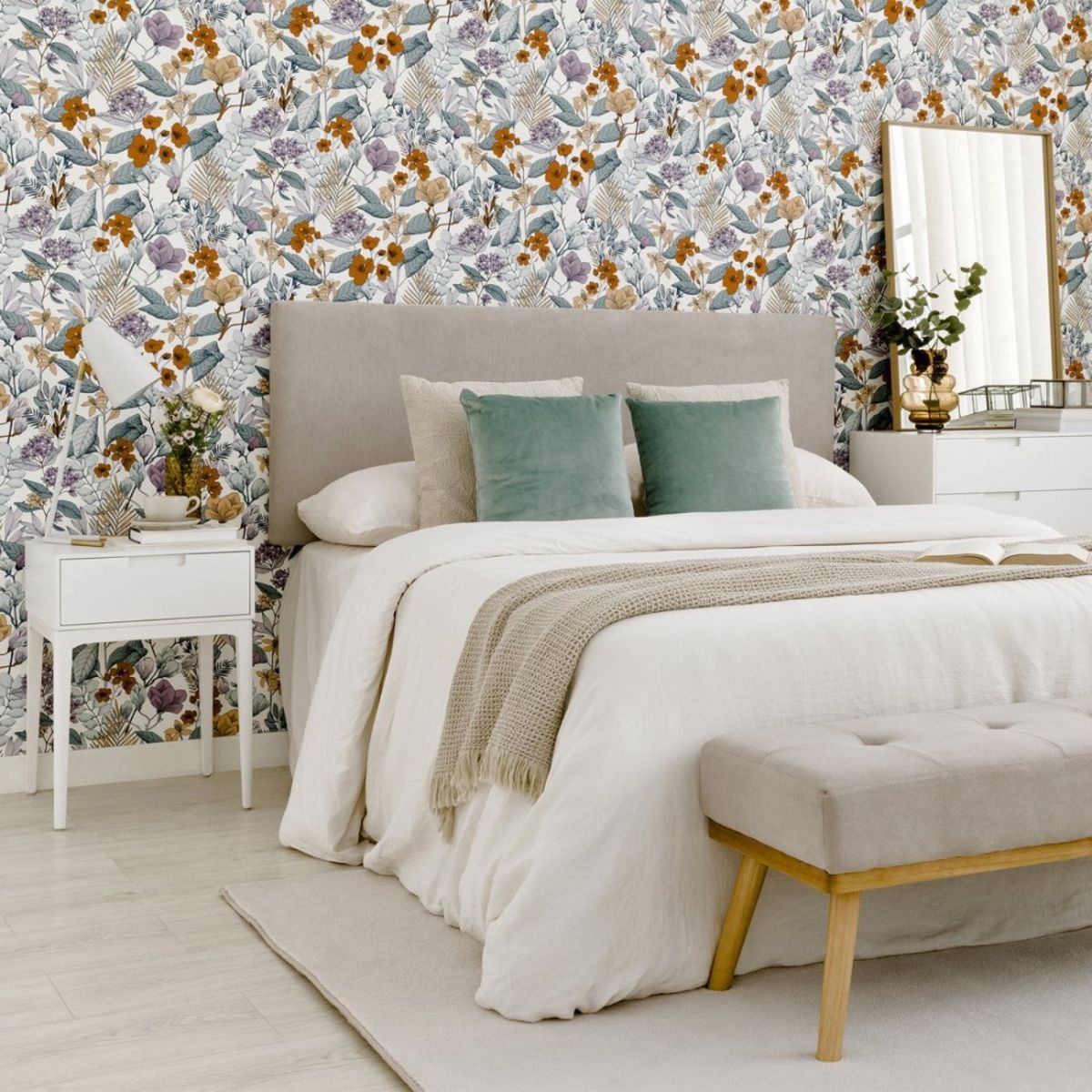 Papel pintado de flores