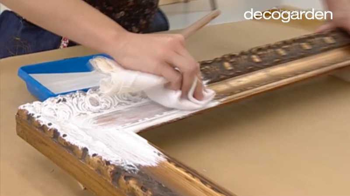 Tercer paso para modernizar un marco.