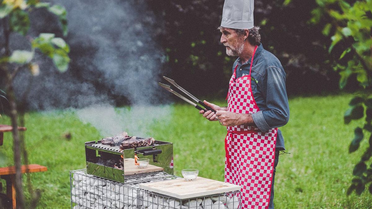 Cómo hacer una barbacoa con gaviones paso 7