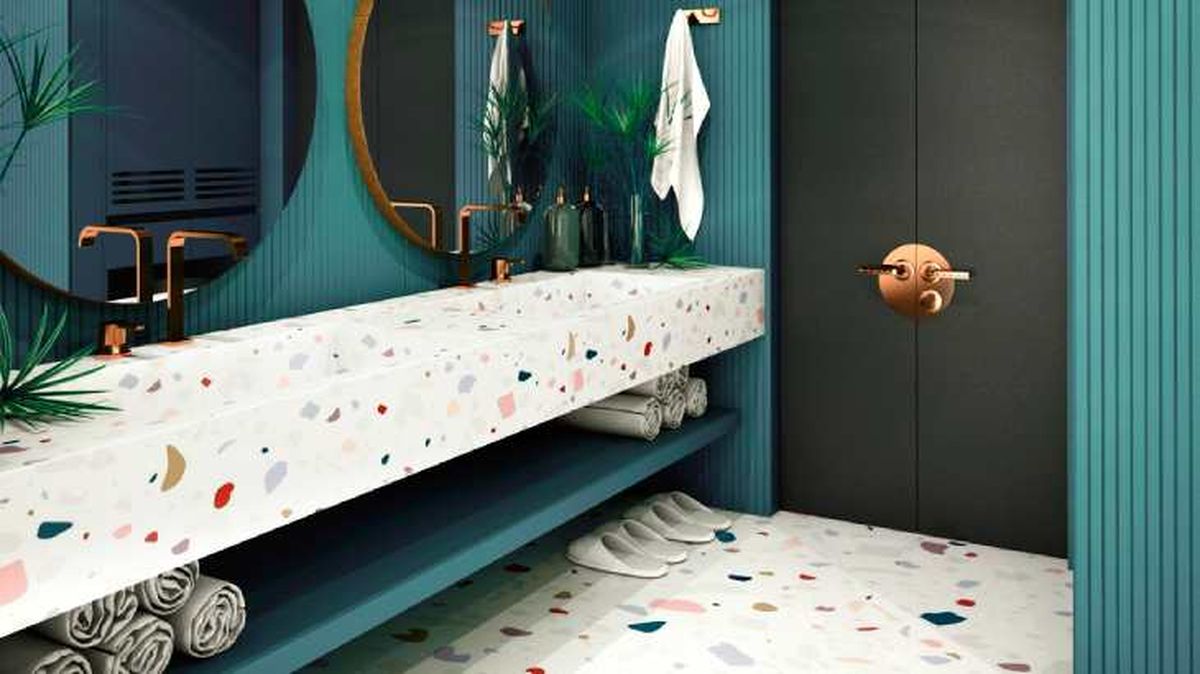 suelo de terrazo bano