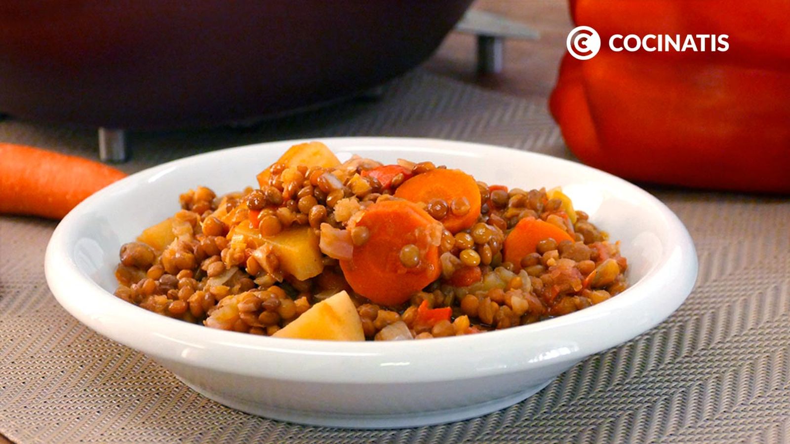 Receta de lentejas con verduras