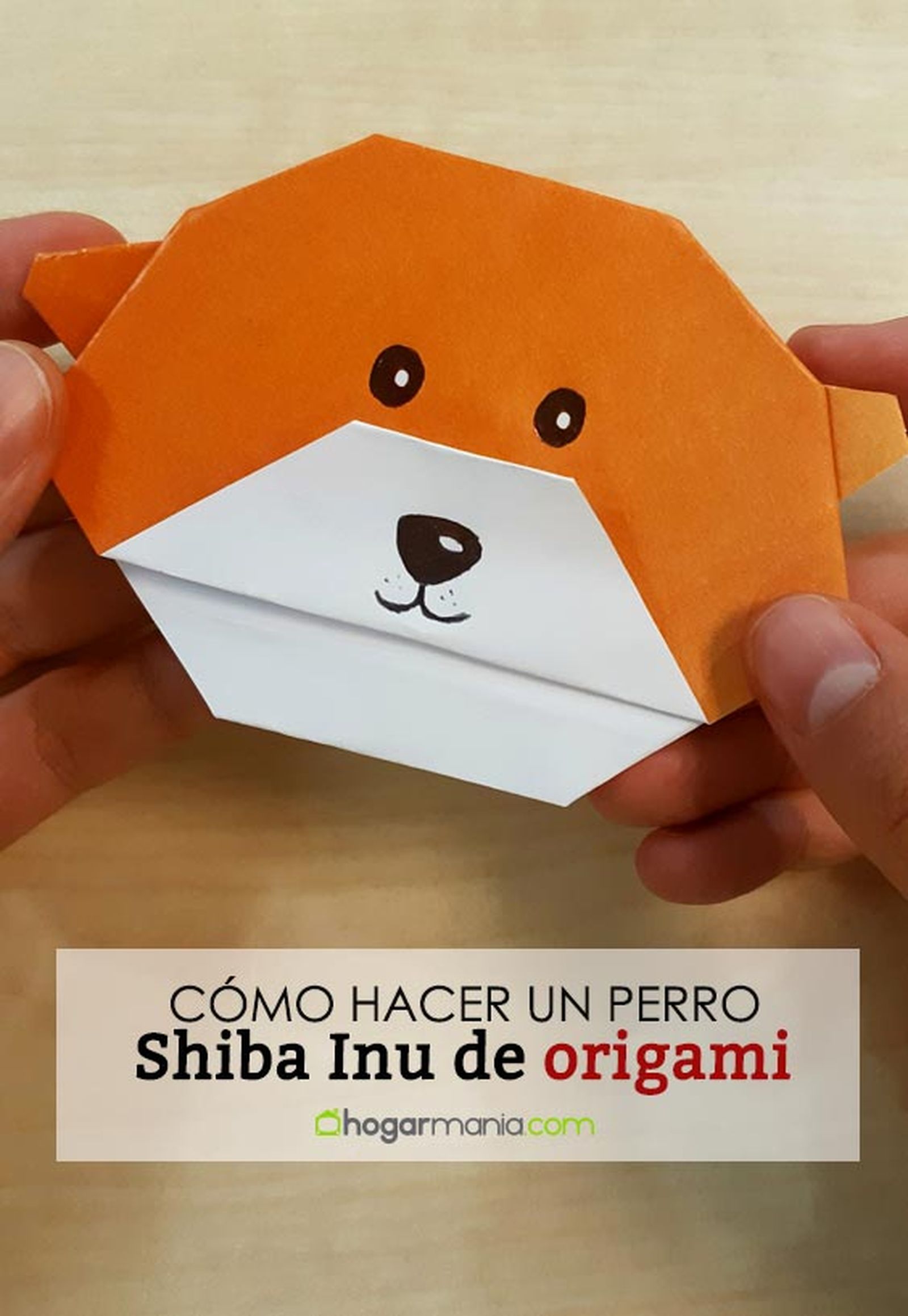 como hacer un perro shiba inu de origami pin