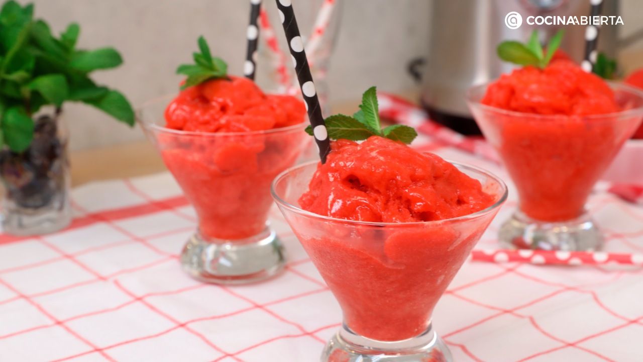 granizado de fresas