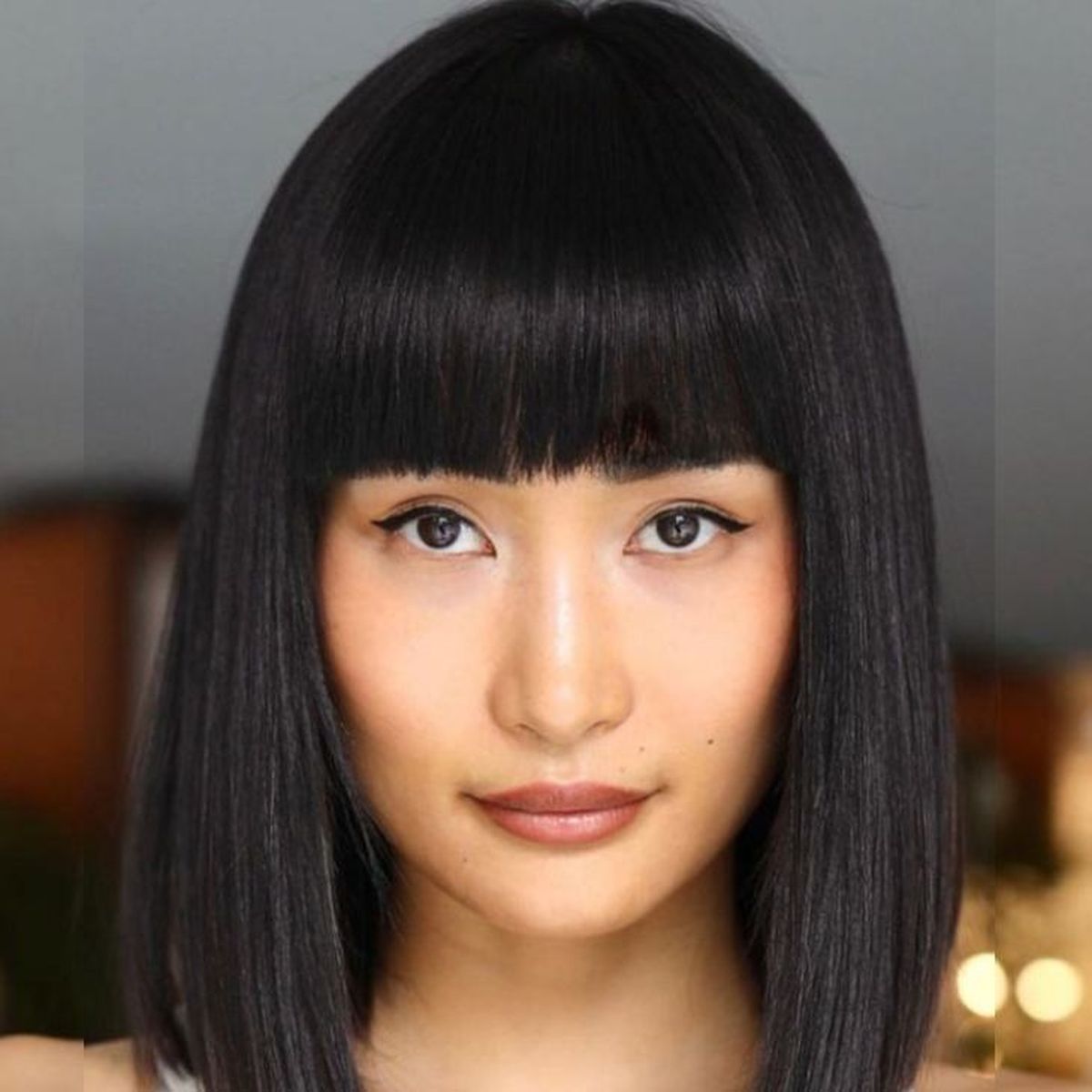 flequillo tupido recto