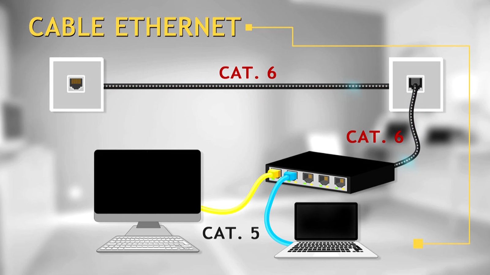Cómo instalar un cable de red ethernet paso 6