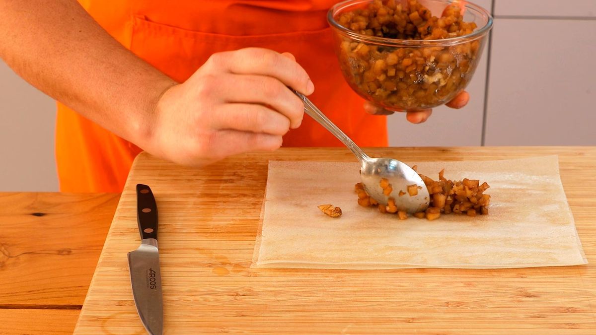 Receta de strudel de manzana   Paso 5