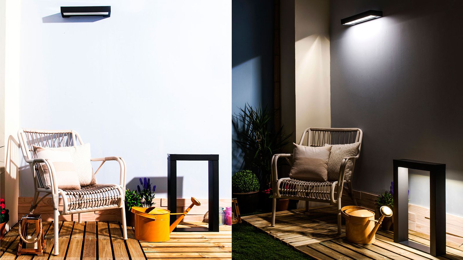 leroy merlin lamparas  solares apliques columnas