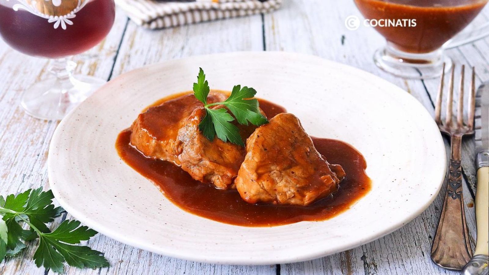 Solomillo en salsa de Oporto