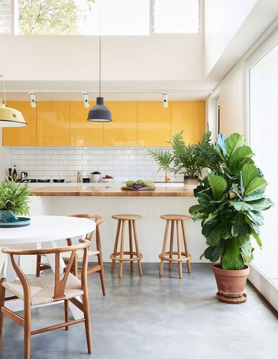 colores combinan amarillo cocina 3