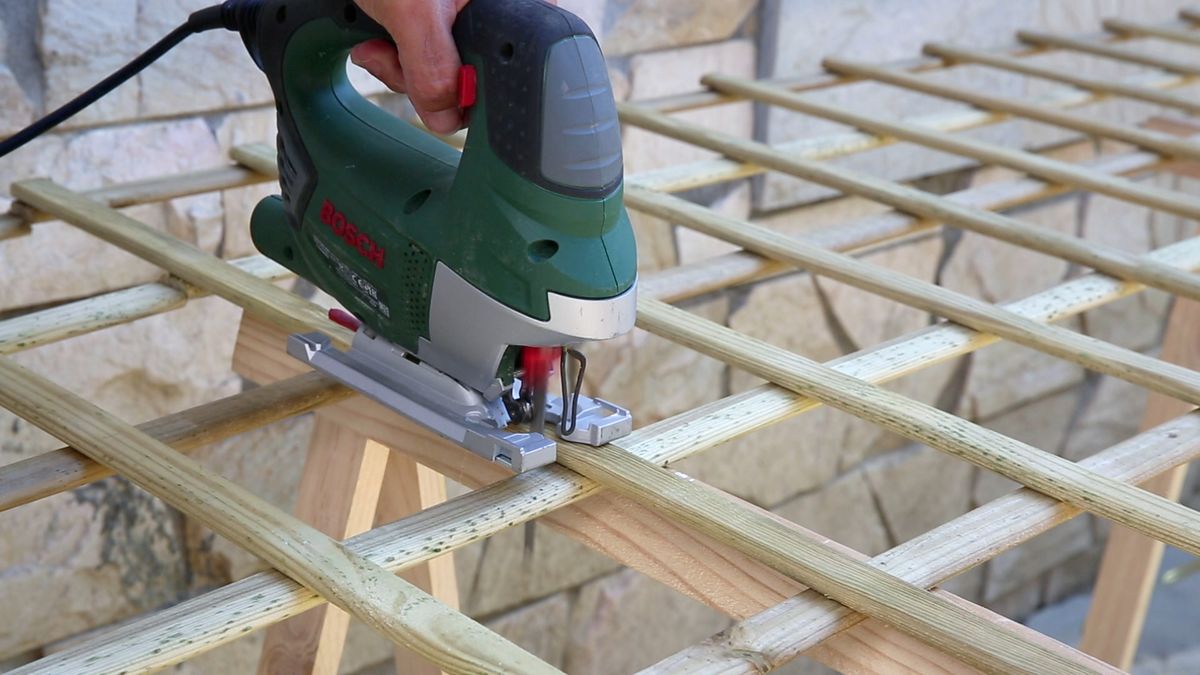 Hacer cabecero con una celosía paso 2