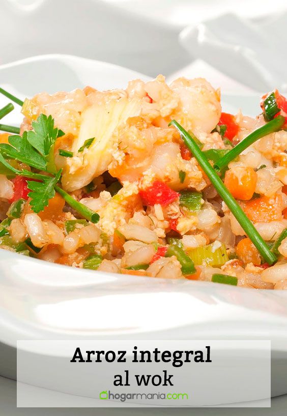 arroz integral wok
