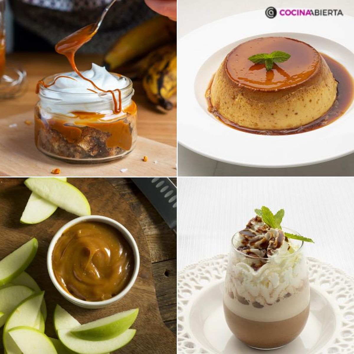 recetas para acompanar caramelo