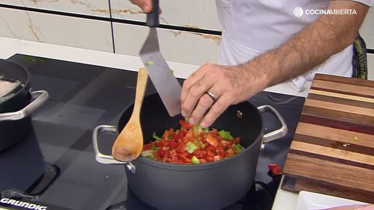 marmitako bonito guindillas paso 2