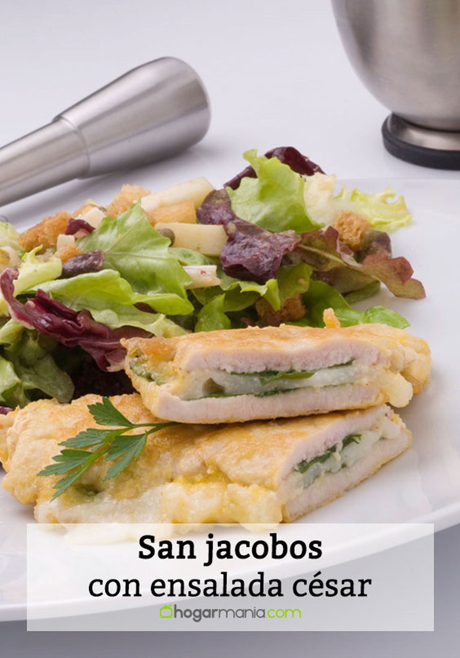 san jacobos con ensalada cesar pin