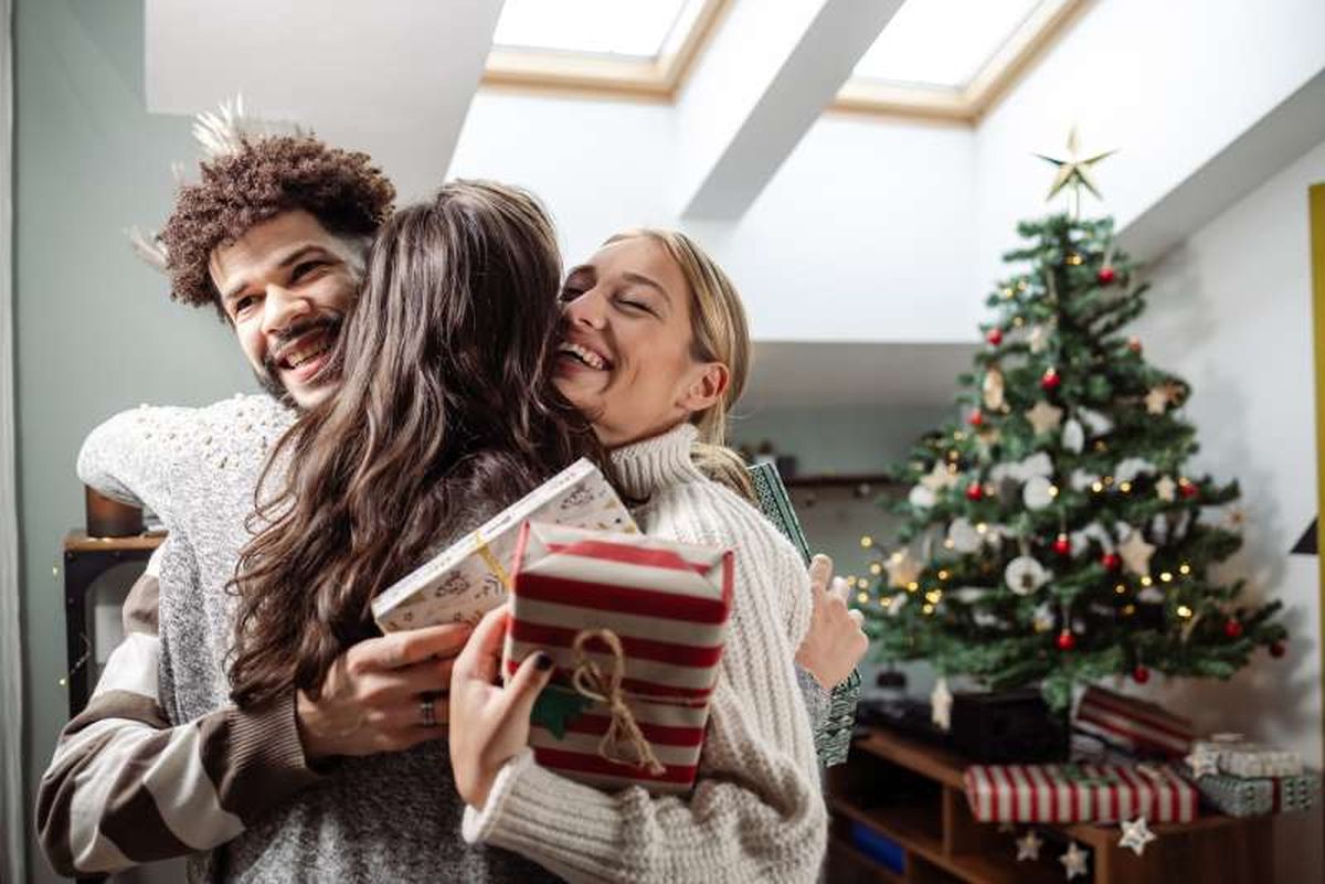 Repartición de los regalos de Navidad.
