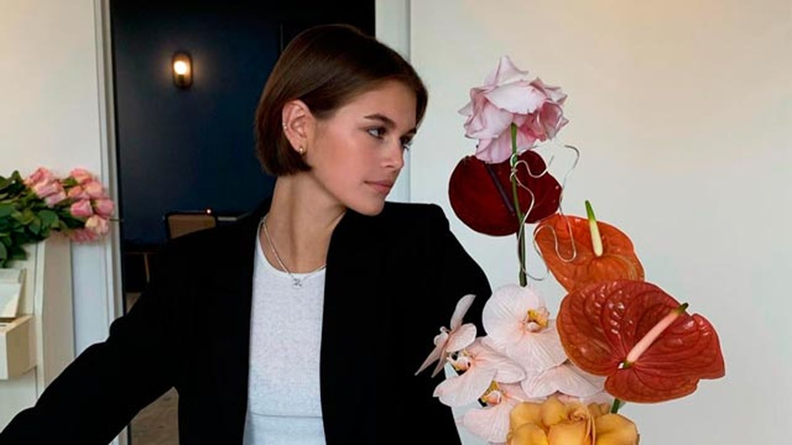 corte pelo blunt bob como llevar peinar cortar moda hairstyle kaia gerber