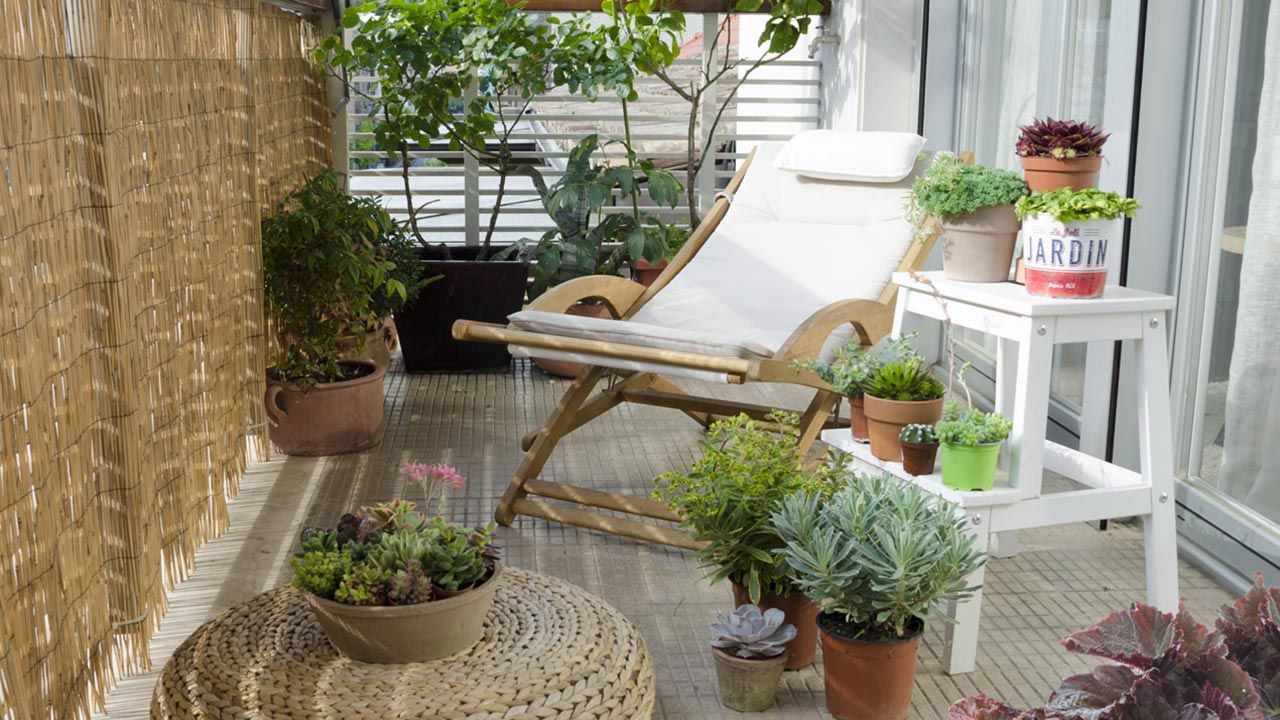 Terraza en verano